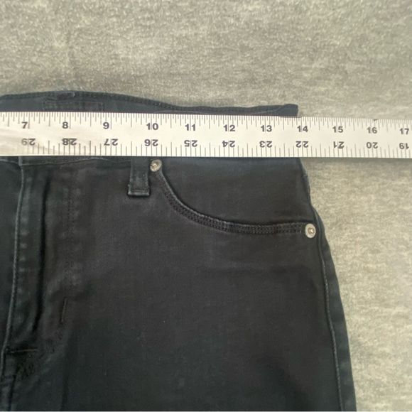 Hudson Jeans Womens Black Straight Skinny Leg Jeans‎ Size 28 - Picture 8 of 11